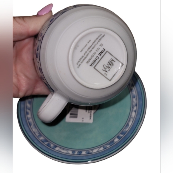 Mikasa China SL104 SUSANNE Flat Cup & Saucer Set of 2 cups and 3 Saucers NWT - Picture 4 of 10